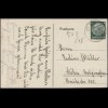Ansichtskarte Gedicht Herrlicher Rhein .... EF 6 Pf. WALBERBERG (Kr. BONN) 1934