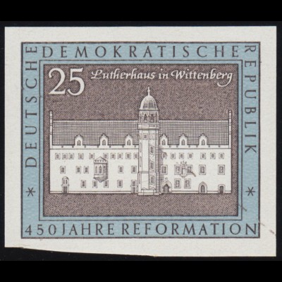 1318PH Thesenanschlag Luther Reformation 25 Pf. - ungezähnter Phasendruck, **
