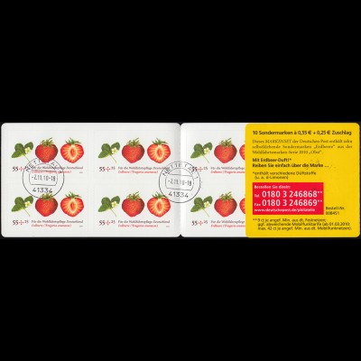 81 MH Wofa Obst: Erdbeere, Tagesstempel NETTETAL 1 c - 2.11.10