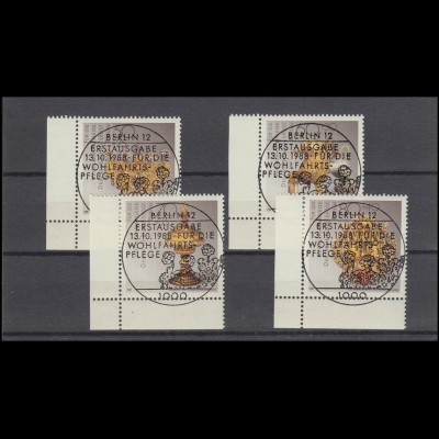 818-821 Gold- und Silberschmiedekunst 1988: Ecken unten links, zentrische ESSt