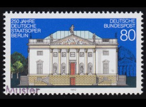 1625 Deutsche Staatsoper Berlin, Muster-Aufdruck