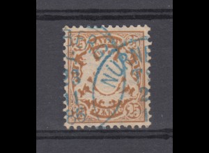Bayern 51 Wappen 25 Pf. - TS-Stempel in blau NÜRNBERG 23.11.86 Telegrafenamt