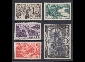 Frankreich 861-865 Stadtbilder 1949, 5 Werte komplett, Satz postfrisch ** 