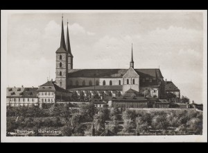 Ansichtskarte: Bamberg - Michelsberg, EF 6 Pf BAMBERG 5.7.41