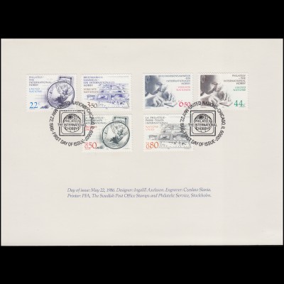 UNO Trio-ETB Briefmarkensammeln ein internationales Hobby mit ESSt Chicago 1986