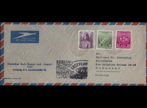 Eröffnungsflug Lufthansa Luftpost Air Mail Berlin 13.5.1956 / Bukarest 16.5.56