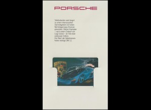 Telefonkarte S 72 09.92 Porsche Luigi Colani, ungebraucht, im Folder