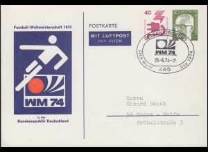PP 56 Fußball-Weltmeisterschaft 1974 in Deutschland, passender SSt GELSENKIRCHEN