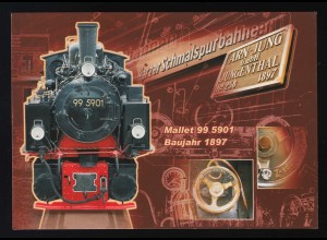 AK Mallet 99 5901 von 1897, SSt NORDHAUSEN 125 Jahre Schmalspurbahn Harz 28.4.12