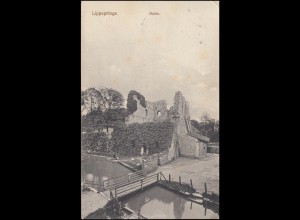 AK Lippspringe: Ruine, LIPPSPRINGE Juli 1910 nach Dülken