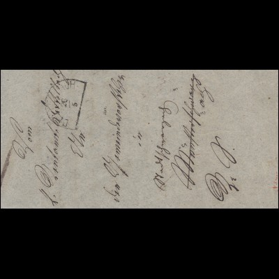 Bayern Dienstbrief Brief von DETTELBACH 28.5.1866 nach STADTSCHWARZACH 29.5.