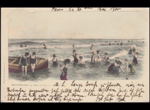 Frankreich AK Baigneuses: Le Bain des Dames - Frauenbaden, PARIS 20.5.1900