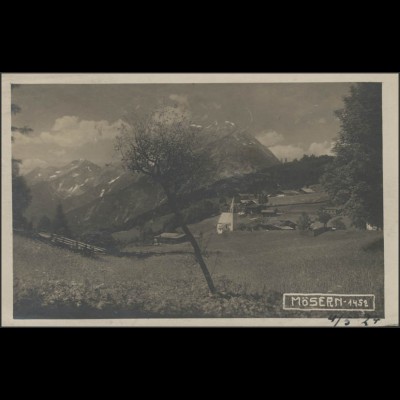 Ansichtskarte Mösern/Tirol, Mittenwald 4.5.1924