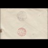 300+301 Thomas Masaryk 3+5 Kc. Eil-R-Brief mit SSt PRAHA 1850-1930 - 7.3.30