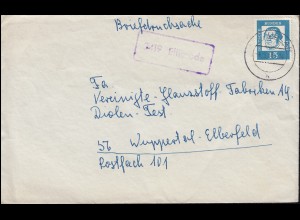 Landpost-Stempel 3419 Ellierode auf Briefdrucksache USLAR 4.5.1963