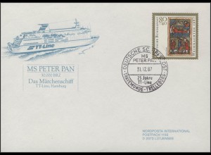 Deutsche Schiffspost MS Peter Pan - Das Märchenschiff, SSt TT-Line 31.12.87