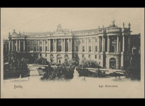 Ansichtskarte Berlin: Königliche Bibliothek, ungebraucht ca. 1910