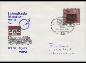 1065 FIP-Kongress EF Brief SSt Essen Messe WIPA Österreich Tag 16.11.1980