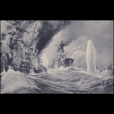 Ansichtskarte Vernichtung russischer Kriegsschiffe, ungebraucht