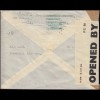 Zensur OPEND BY EXAMINER 7508 England-Brief KINGSTON 5.9.1942 nach Schweden