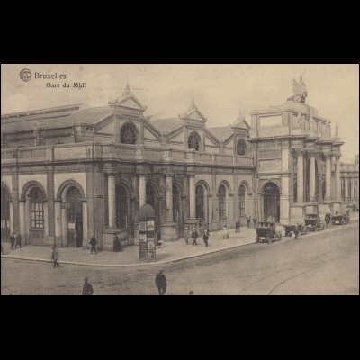 Belgien AK Brüssel Bruxelles Brussel: Gare du Midi / Süd-Bahnhof, 22.6.1927