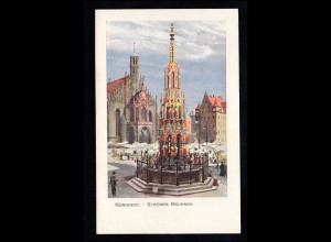 Künstler-AK Kley: Schöner Brunnen in Nürnberg, OBERNSEES um 1906 nach Bayreuth
