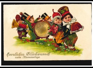 Ansichtskarte Namenstag Kinder-Musikkapelle bringt Glückwünsche HAMM 18.11.1929