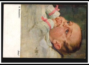 Künstler-Ansichtskarte Richard Borrmeister: Baby, ungebraucht