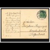 Prägekarte Namenstag Blumentopf mit Veilchen, M.GLADBACH 18.3.1913