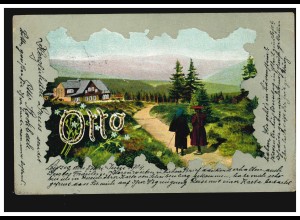 Ansichtskarte Vornamen: Otto, Landschaftsbild, LEIPZIG 13b 22.6.1904