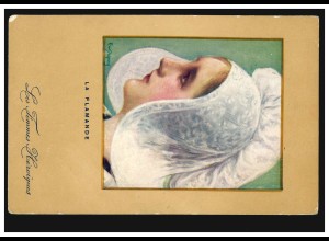Künstler-AK Dupius: La Flamande - Frau mit flämischer Kopfbedeckung, ungebraucht