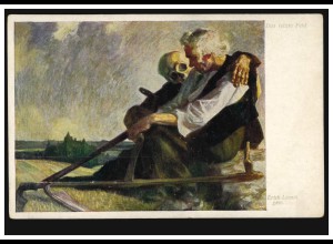 Künstler-AK Landwirtschaft: Erich Lamm - Das letzte Feld, ungebraucht, um 1910 