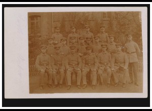 Krieg-AK Gruppenfoto mit Soldaten, Feldpost HAMELN 20.5.1917 nach Kreiensen