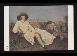 Künstler-AK Tischbein: Goethe in der Campagna bei Rom, ungebraucht