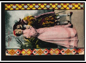 Künstler-AK Bühnenbild 1919 zu Goethes Gretchen und Faust, ungebraucht