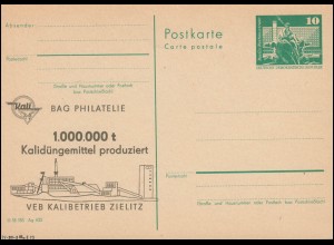 DDR P 79 1000000 t Kalidüngemittel produziert Zielitz 1975, **