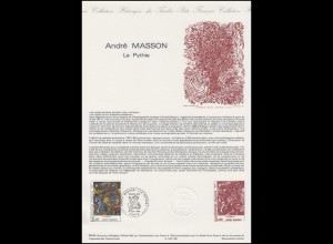Collection Historique: Maler, Grafiker und Bildhauer André Masson 13.10.1984