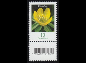3314 Blume 10 Cent aus 500er KLEINE Nr. und Codierfeld (geschl. 4) **