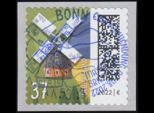 3712 Briefmühle 37 Cent sk aus 5000er mit GERADER Nummer, EV-O BONN