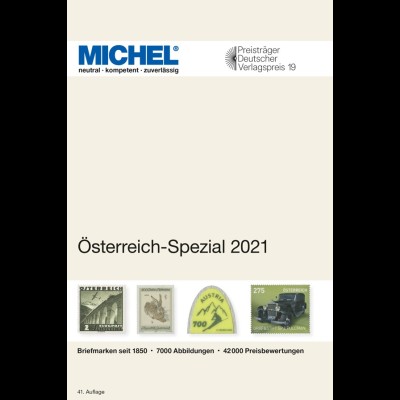 MICHEL Österreich-Spezial-Katalog mit Ganzsachen 2021 in Farbe