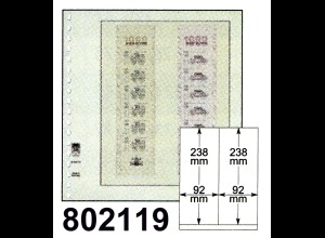 LINDNER-T-Blanko - Einzelblatt 802 119 für Rollenmarken