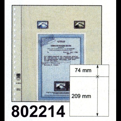 LINDNER-T-Blanko-Blätter Nr. 802 214 - 10er-Packung