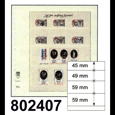 LINDNER-T-Blanko-Blätter Nr. 802 407 - 10er-Packung