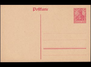 P 107I Germania 10 Pf. karminrot ohne Wz., geschnitten, ** wie verausgabt