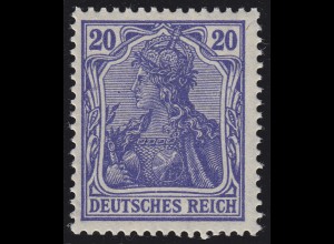 87 IId Germania 20 Pf. Deutsches Reich Kriegsdruck, **