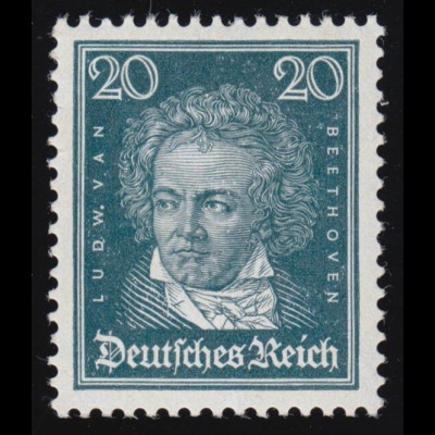 392X Köpfe berühmter Deutscher 20 Pf Beethoven ** geprüft