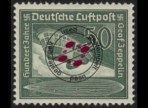670 Flugpostmarke Graf von Zeppelin 50 Pf O