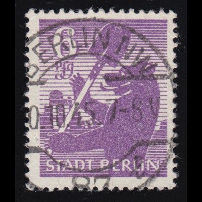 SBZ 2 Aa vx Berliner Bär 6 Pf, violett, O