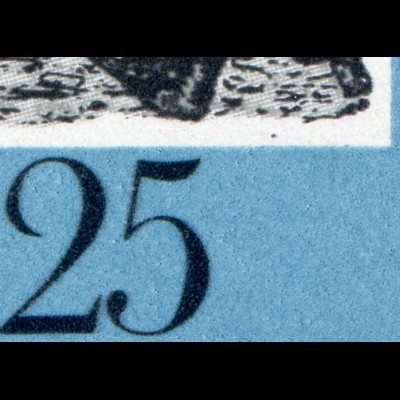 1680-1681 FIR-Zusammendruck mit PLF 1681: Punkt im weißen Rahmen, Feld 24 **