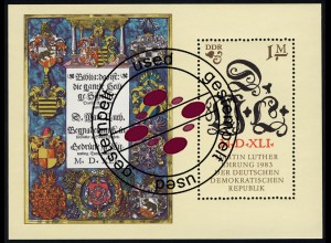 Block 73 Martin Luther 1983, Tagesstempel